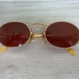 Jean Paul Gaultier 56-3173 Vintage Sunglasses | Gold Frame | Smokey Lenses